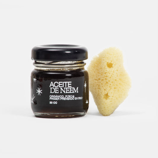 Neem Oil + Natural Sea Sponge